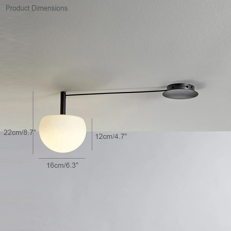 Multi-Globe Pendant Light Metal & Frosted Glass 47 Inch Adjustable White Fixture for Dining Room Kitchen Island Bedroom Modern Scandinavian
