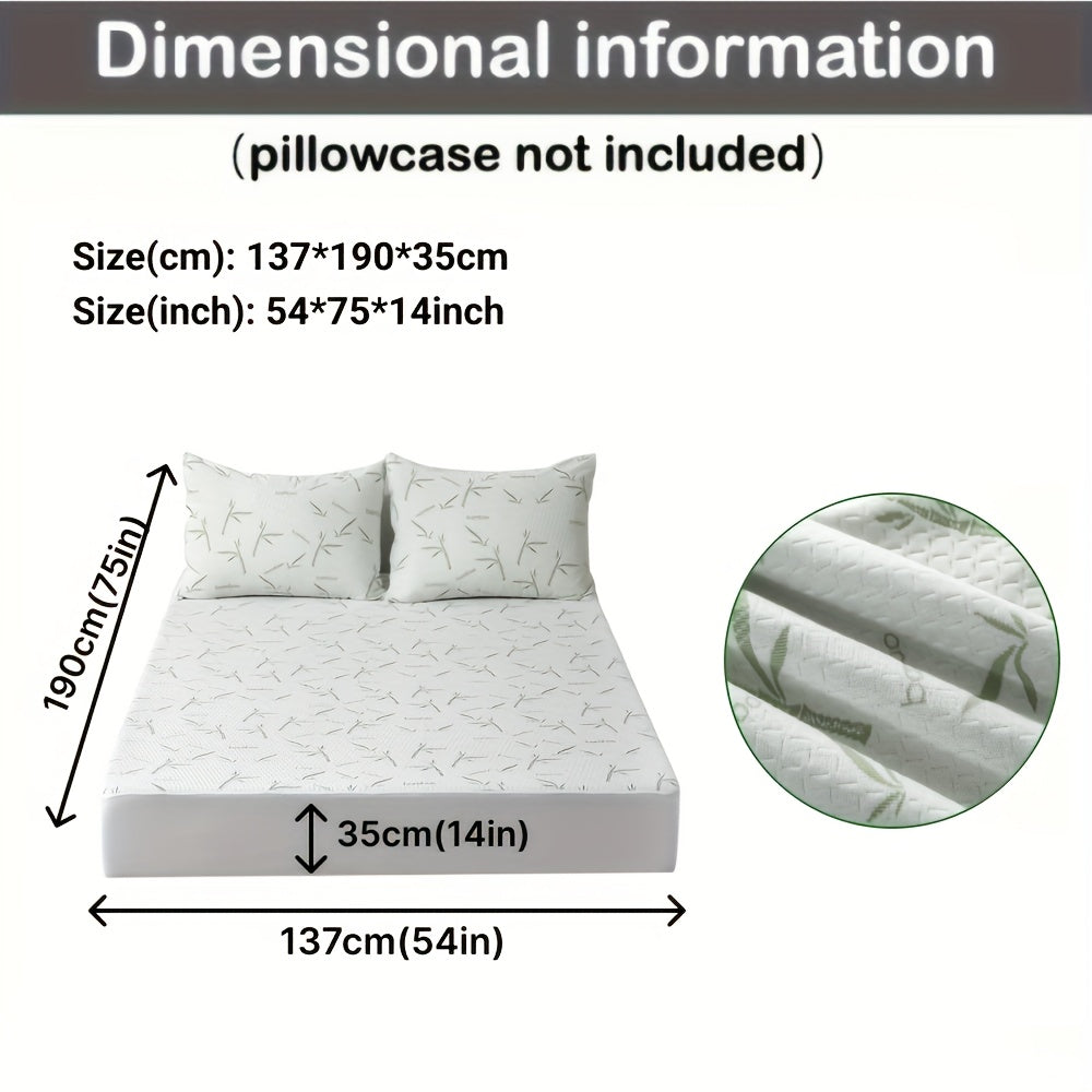 Bamboo Fiber Bed Topper with Deep Pocket Fit Ventilated Jersey Knit Layer for Temperature Control Twin Full Queen King All Season Sleep Surf