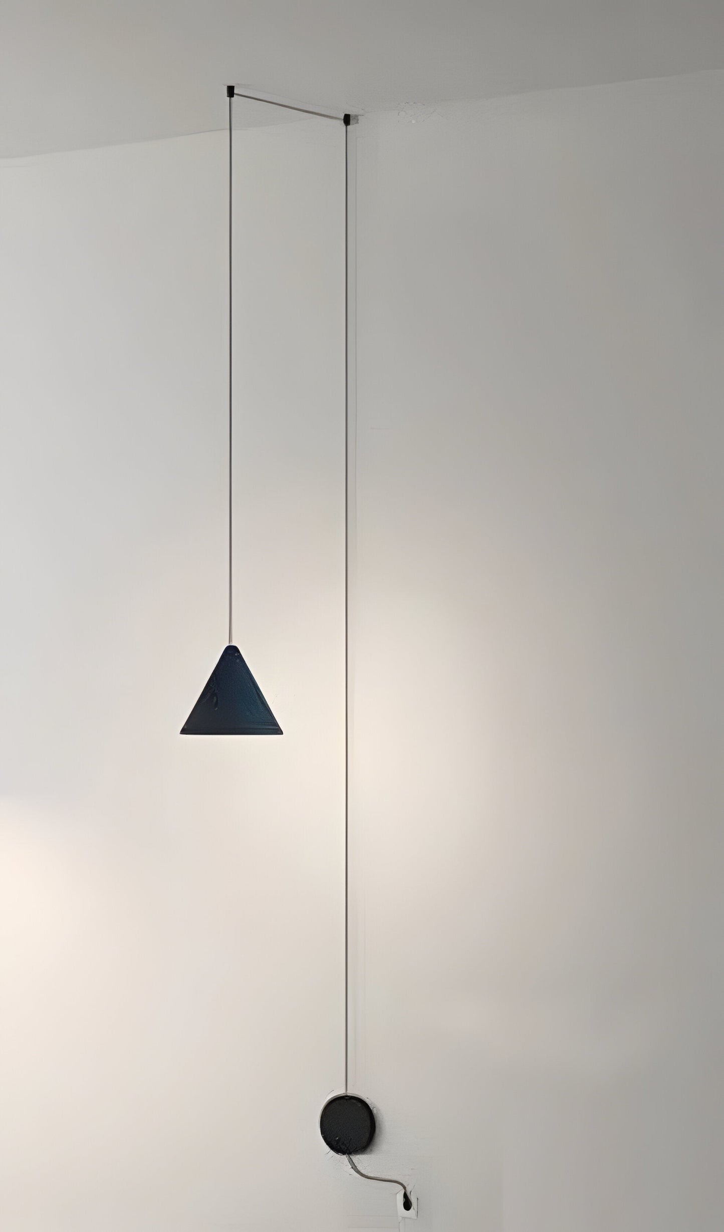 Sleek Silver Pendant Light | Simple Metal Drop Lamp