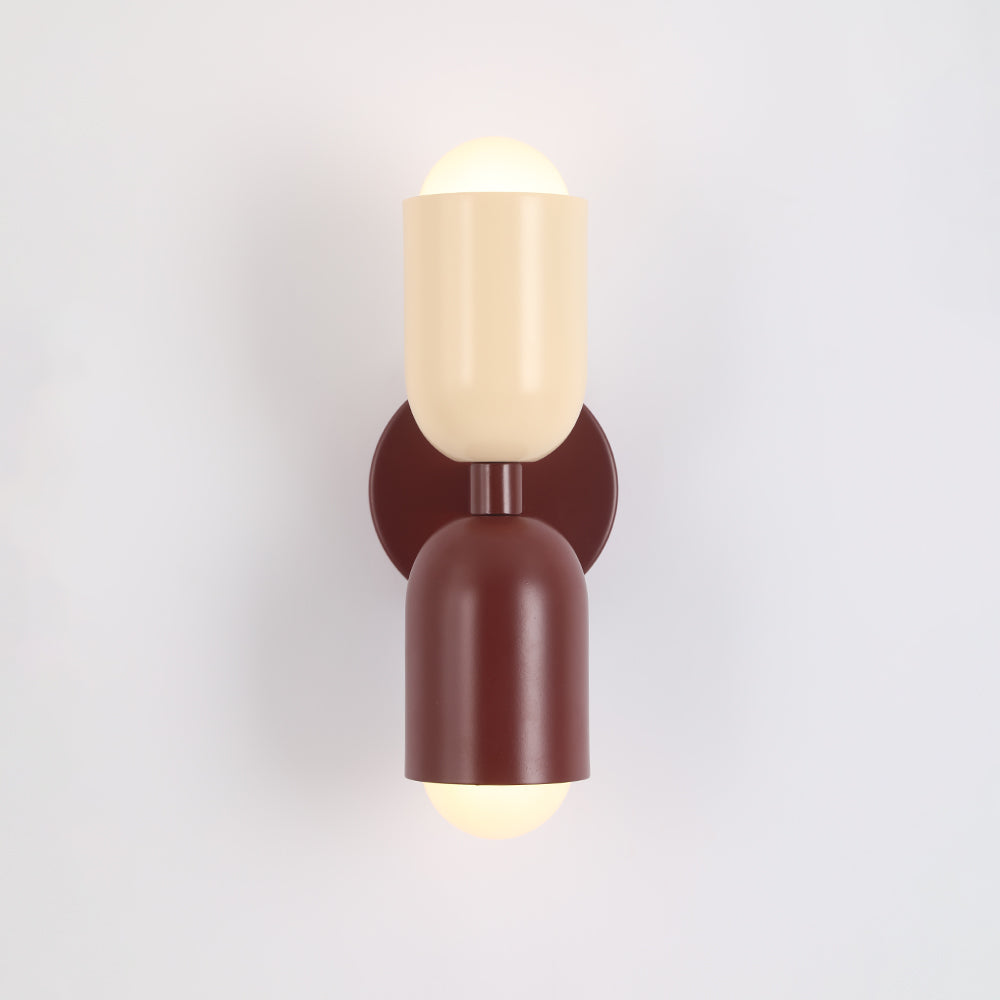 Two-Head Adjustable Wall Sconce in Vibrant Metal Finishes for Living Room Bedroom Accent Lighting