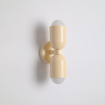 Metal Cylinder Wall Sconce Modern Accent Light for Bedroom Living Room Hardwired LED Indoor Fixture