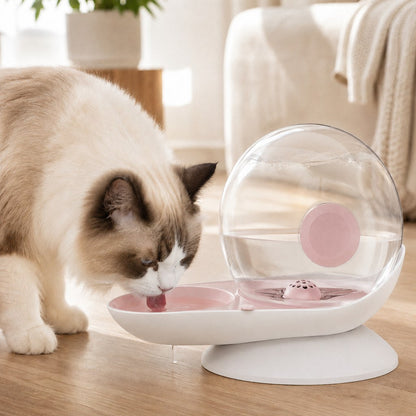 Ortekor 2.8L Gravity Pet Waterer for Cats & Small Dogs – No-Plug Auto Refill for Busy Homes