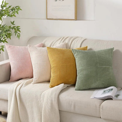 Corda Pillowcase - Soft Corduroy, Minimalist Design