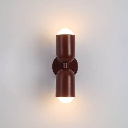 Two-Head Adjustable Wall Sconce in Vibrant Metal Finishes for Living Room Bedroom Accent Lighting
