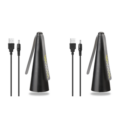 Battery-Powered Tabletop Fly Deterrent Fan with Light-Refraction Technology for Outdoor Dining, Picnics & Patios