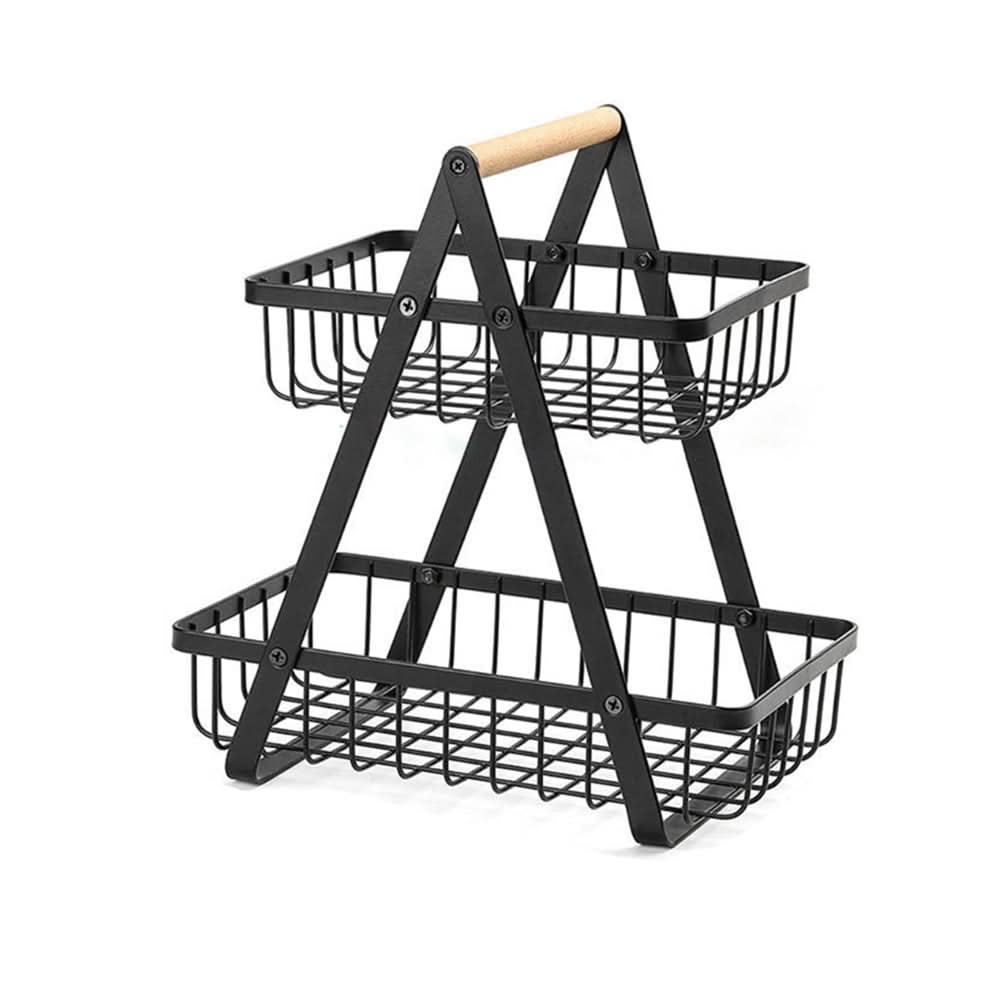 HARVESTTIER – 2-Tier Fruit Basket for Graceful Everyday Storage