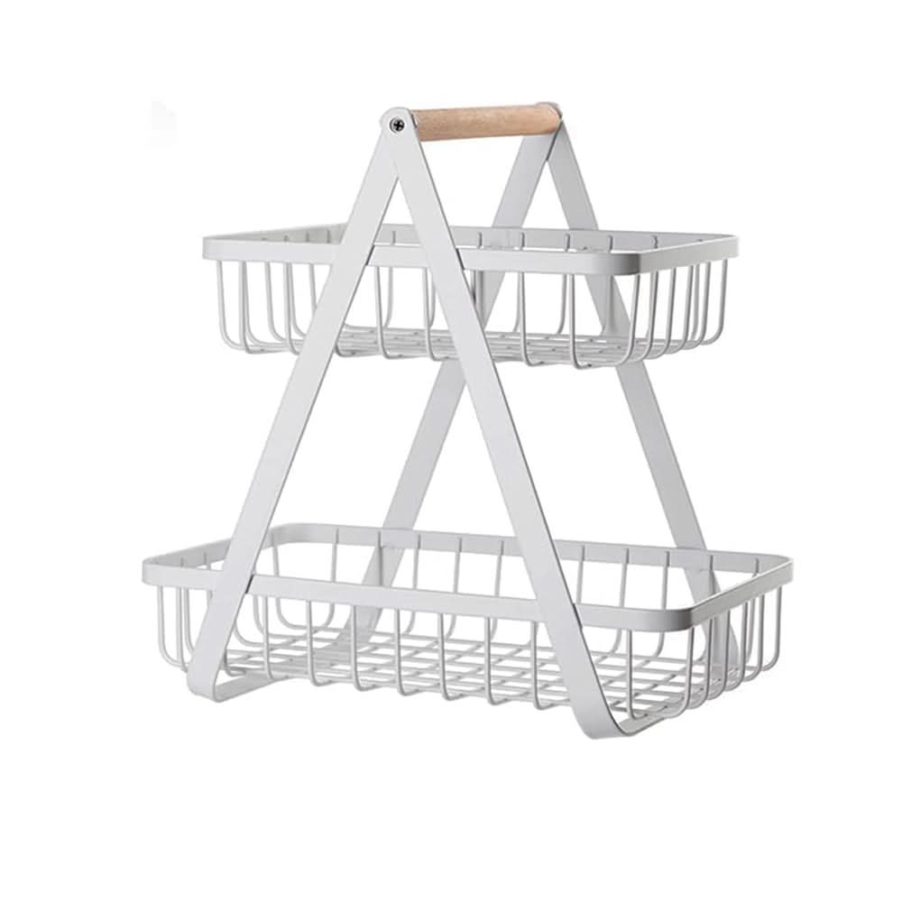 HARVESTTIER – 2-Tier Fruit Basket for Graceful Everyday Storage
