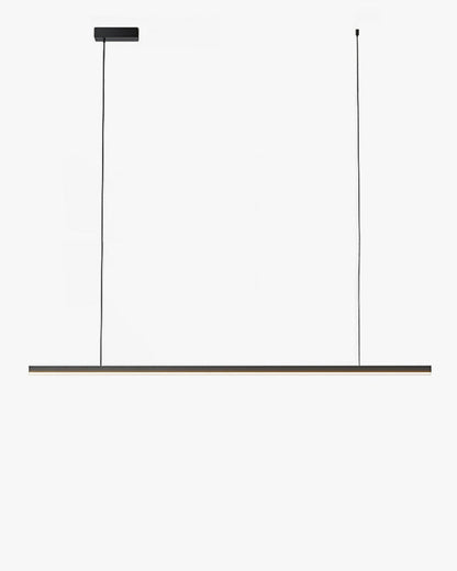 Suspended LED Strip Fixture for Countertop Islands – Dimmable Metal Bar Light with Remote in Matte or Gloss White – 39 to 102 in Adjustable