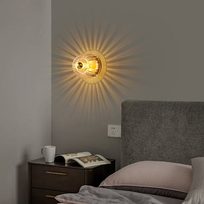 Hardwired Ceiling Light 6.3 Inch Gold Finish for Bedroom Living Room Hallway Bathroom Compact Wall Mount E14 E12 Base Compatible with LED In