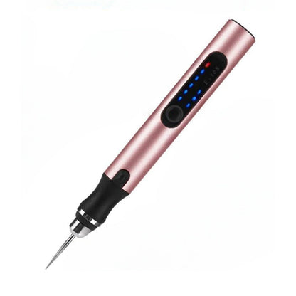 USB Rechargeable Precision Engraving Pen Tool with Adjustable Speed 5000-18000 RPM for Metal Glass Wood Jewelry DIY Craft Projects Quiet