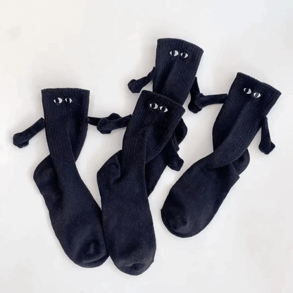 Cartoon Eyes Couples Socks with Matching Design for Pairs | Fun Novelty Footwear for Men & Women | Comfortable Cotton Blend Crew Socks for
