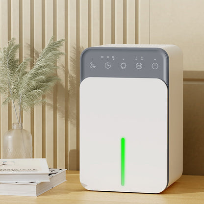 Compact Electric Moisture Remover with Timer & Night Light for Bedroom, Bathroom, RV, Closet – 12 oz Capacity, Quiet 35dB Operation, Auto