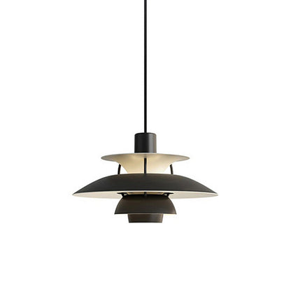 Tiered Metal Shade Hanging Light E27 Socket for Dining Room Kitchen Island Modern Scandinavian Drop Ceiling Fixture