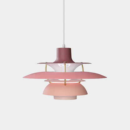 Tiered Metal Shade Hanging Light E27 Socket for Dining Room Kitchen Island Modern Scandinavian Drop Ceiling Fixture