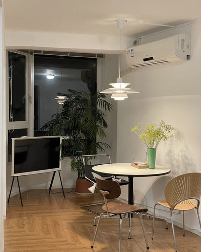 Tiered Metal Shade Hanging Light E27 Socket for Dining Room Kitchen Island Modern Scandinavian Drop Ceiling Fixture