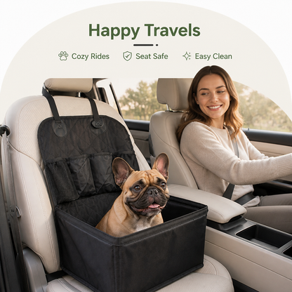 Ortekor Oxford Cloth Stain-Resistant & Washable Car Seat Mat (Front Passenger)