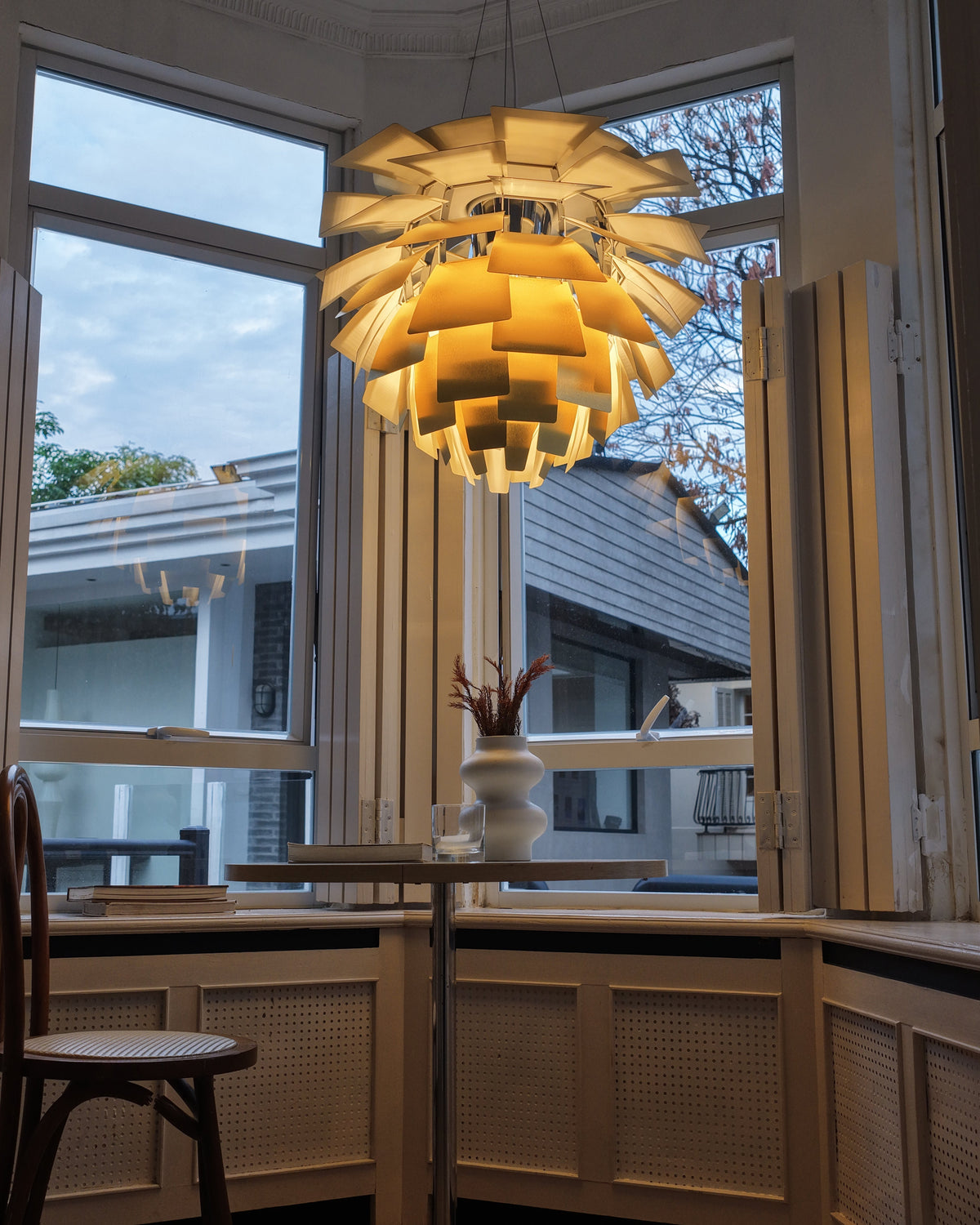 Layered Metal Fixture 19 in Wide Warm White E27 Socket Adjustable Height Kitchen Island Dining Room Cord Suspended Overhead Lighting Texture