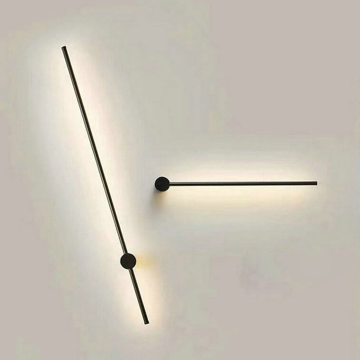 Hardwired LED Sconce Black Aluminum 24 in Contemporary Hallway Bedroom Office Reading Light 600 Lumens Warm White Neutral Dimmable Modern Fi