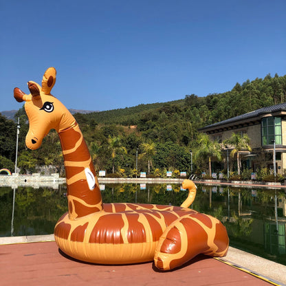 Ortekor Summer Fun | Unisex Inflatable Giraffe Pool Float with Durable PVC | Eye-Catching Design for Pool Adventures