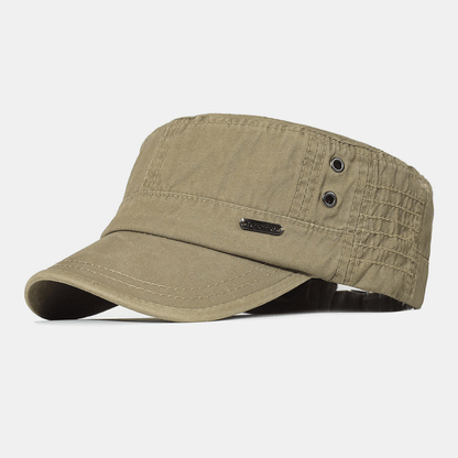 Men's Cotton Cadet Cap – Adjustable Tactical Military Field Hat with Ventilation for Everyday Outdoor Wear