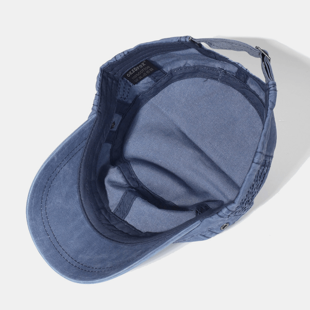 Men's Cotton Cadet Cap – Adjustable Tactical Military Field Hat with Ventilation for Everyday Outdoor Wear