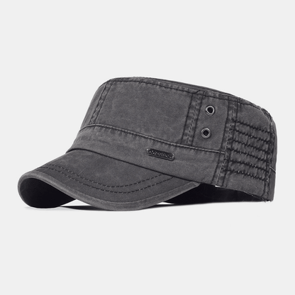 Men's Cotton Cadet Cap – Adjustable Tactical Military Field Hat with Ventilation for Everyday Outdoor Wear