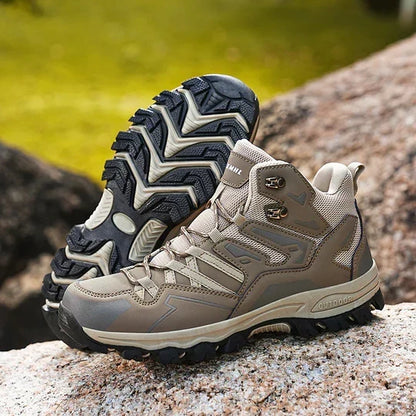 Cushioned High-Top Hiking Boots with Ankle Support for Men & Women – Waterproof Trail Shoes for Outdoor Adventures & Travel