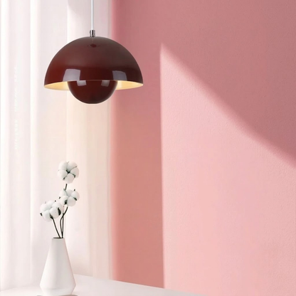 Hanging Planter Light Fixture with Built-In Pot for Indoor Plants & Modern Scandinavian Farmhouse Decor