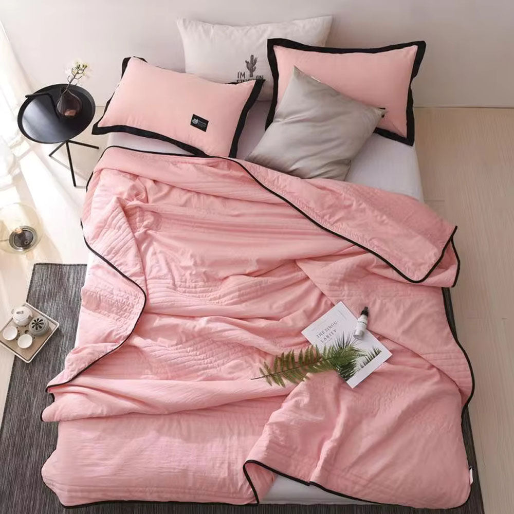 Temperature Regulating Throw Blanket – Lightweight Breathable Cooling Bedding for Hot Sleepers & Night Sweats – Moisture Wicking Soft Fabric