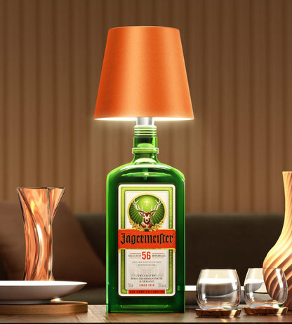 Rechargeable LED Bottle Lamp Adapter for Wine Bottles & Decorative Glass | Cordless Ambient Light Base for Home Decor & Dining