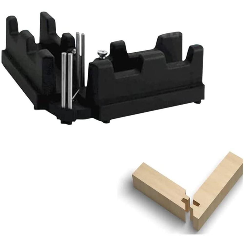 Dual-Function Angle Measuring & Cutting Guide Tool for Precision Miter Cuts | Home Improvement Carpentry Jig with Adjustable Angle Lock