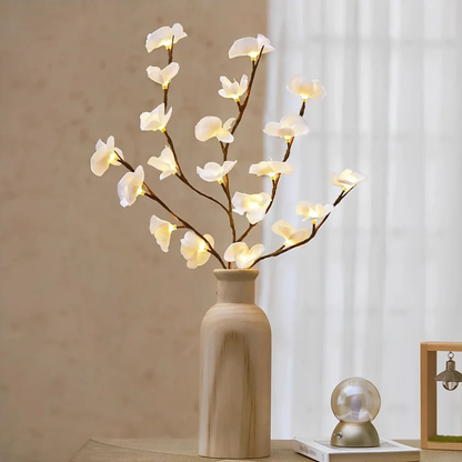 Botanical Glow | LED Floral Branch Lamp with Customizable Design | Ambient Lighting for Home Decor
