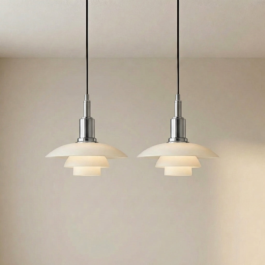 Modern Multi-Head Pendant Light – Adjustable Glass & Metal Ceiling Fixture for Dining Room, Kitchen Island & Living Spaces