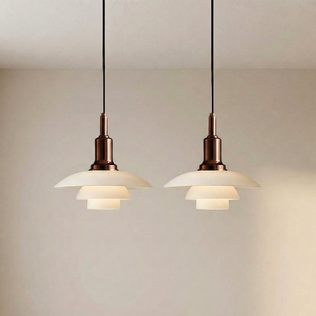 Modern Multi-Head Pendant Light – Adjustable Glass & Metal Ceiling Fixture for Dining Room, Kitchen Island & Living Spaces