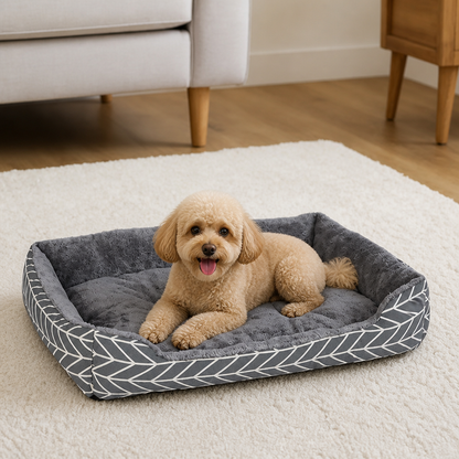Ortekor Plush Polyester Winter Warm Dog Bed (Multiple Sizes)