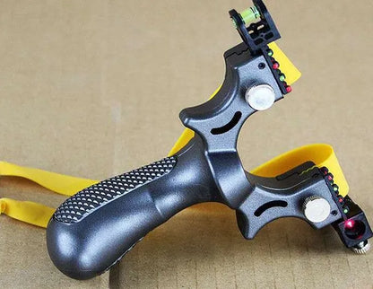 Outdoor Slingshot with Integrated Red Laser Aiming System for Backyard Target Practice, Skill Building & Recreational Shooting