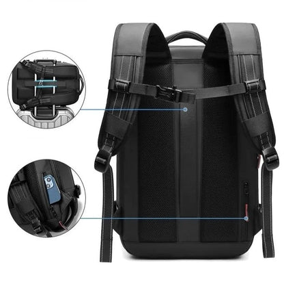 Space-Saving Vacuum Backpack with Built-In Compression System for Travel, Camping & Weekend Trips