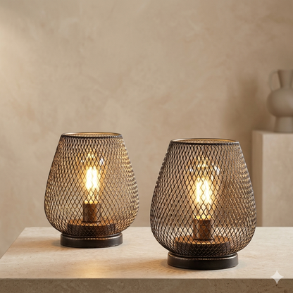 Portable Rechargeable LED Accent Lamp Metal Dimmable Cordless Battery Powered Indoor Outdoor Dining Patio Nightstand Ambient Mood Lighting