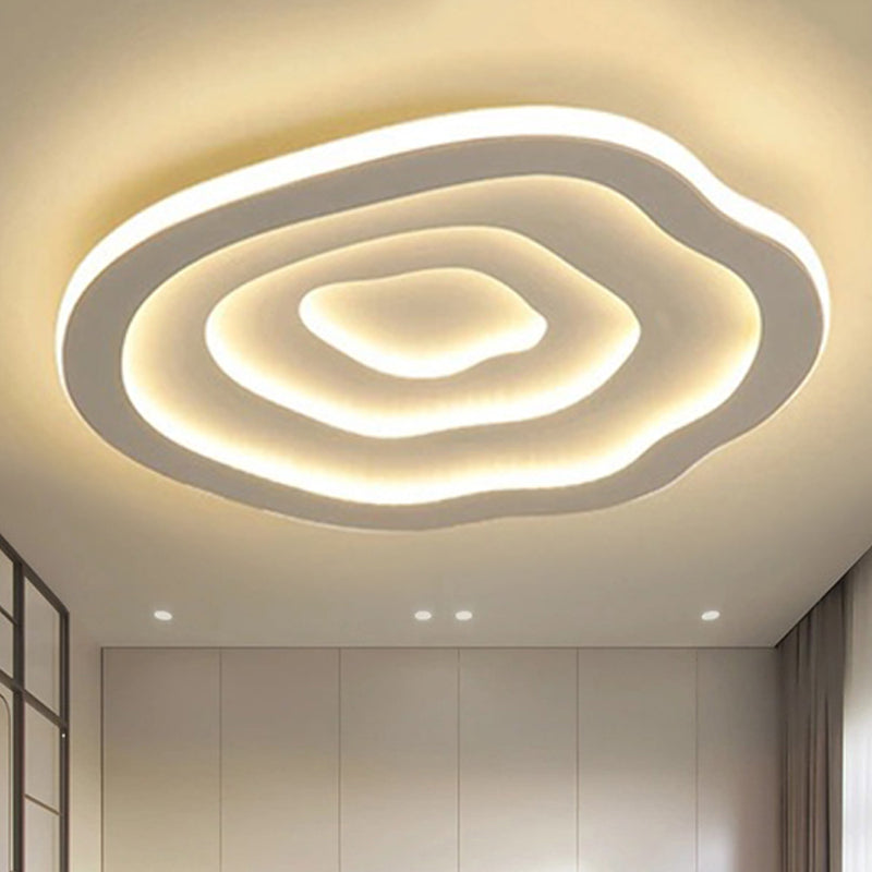 LED Ceiling Light Flush Mount 16"/20"/24" Round White Acrylic Low-Profile Fixture Warm & Cool White for Bedroom Kitchen Living Room Hallway