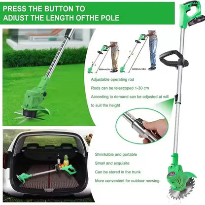Electric Weed Eater, Electric Weed Wacker, Lawn Edger for Flower Beds, Electric Lawn Trimmer, Lightweight Cordless Weed Trimmer