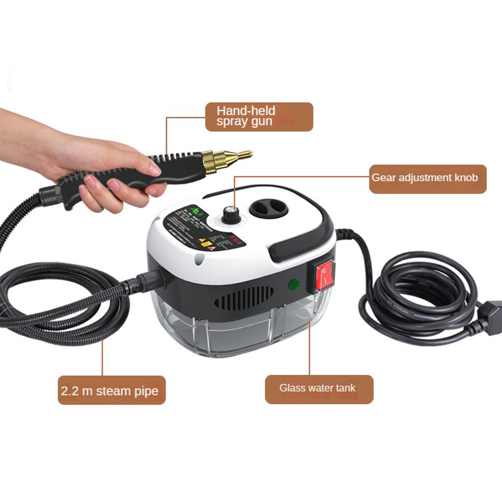 High-Pressure Steam Cleaner | 2500W Power with 6 Adjustable Settings | Eco-Friendly Cleaning for Home and Kitchen