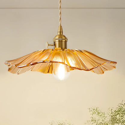 Fluted Glass Hanging Light 11-Inch Shade Burgundy Adjustable Drop Cord E27 Socket for Kitchen Island Dining Area Hallway Above Table Counter