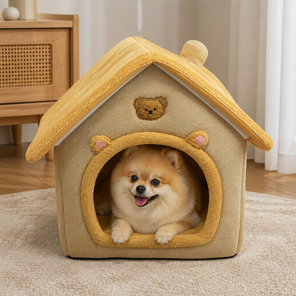 Ortekor Foldable & Washable Cozy Cave Pet Bed