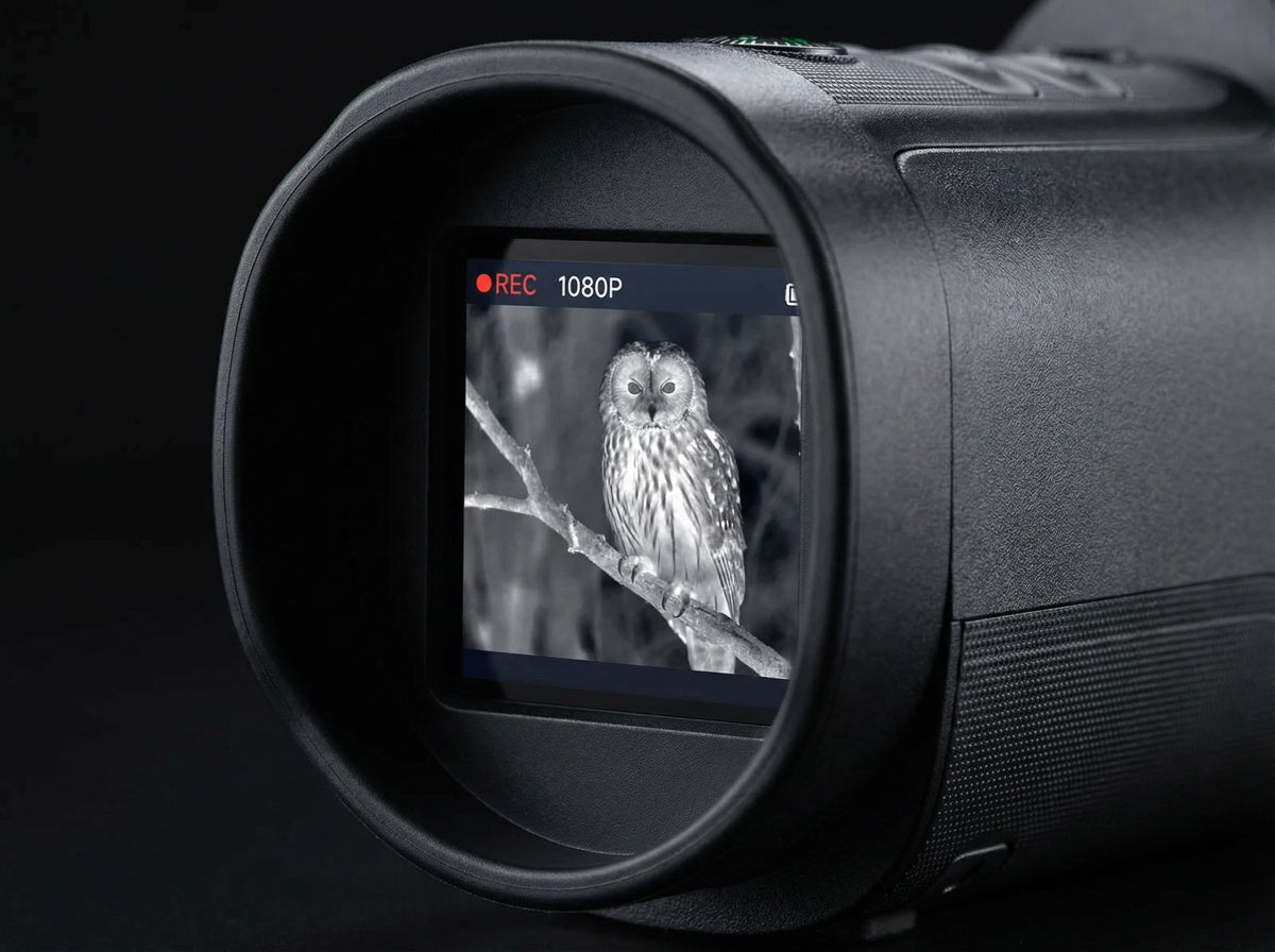 Ortekor 1080P HD Thermal Monocular with 800m Range & 10x Zoom | Nighttime Exploration Tool