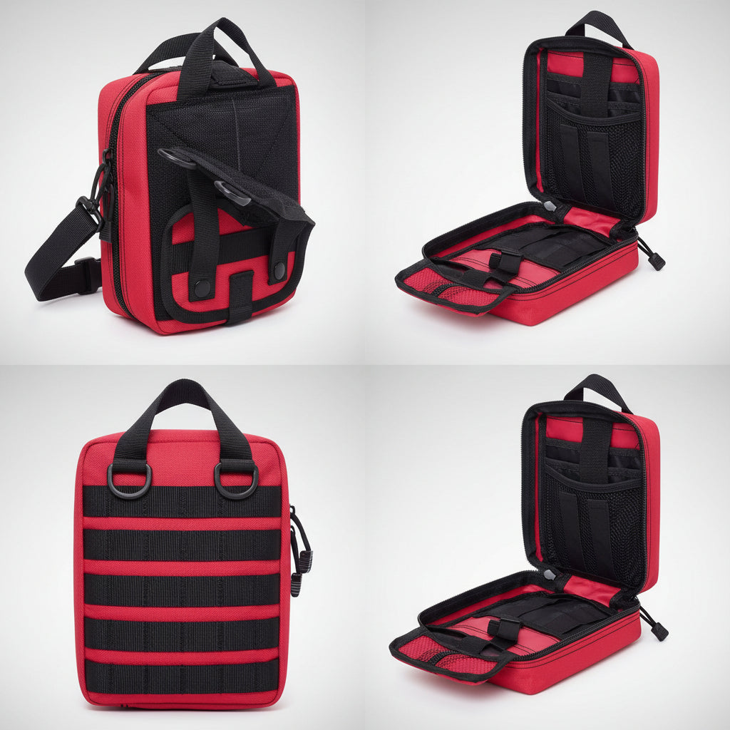 Essential Outdoor Survival Kit | Portable Emergency Preparedness Kit with First Aid Supplies | Ideal for Camping and Travel Safety