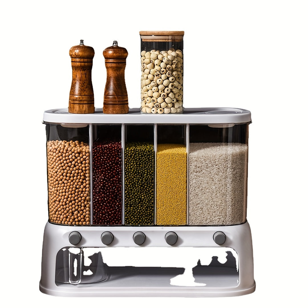 Milo Pantry Storage Container - Airtight Five-Compartment Food Storage
