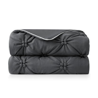 Elegant Pintuck Cooling Comforter with Breathable Fabric | Lightweight Design for Hot Sleepers