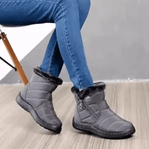 Women's Winter Boots Waterproof Non-Slip Rubber Sole Side Zipper