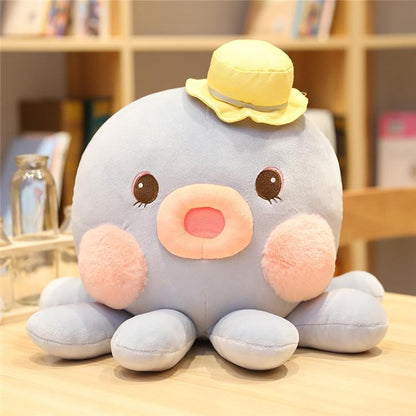 Soft Stuffed Sea Creature Buddy for Kids & Adults – Squishy Huggable Companion Toy for Comfort & Play – Premium Cotton Fill – Washable