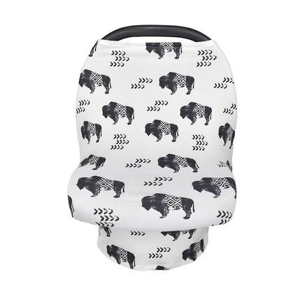 Stretchy Multi-Use Nursing Cover for Breastfeeding Privacy & Infant Car Seat Canopy